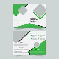 corporativo bifold folleto 2023 vector