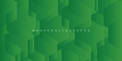 Abstract green hexagon background. Modern green vector background. Geometric background design