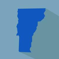 Vermont Estados Unidos estado vector icono con sombra efecto.