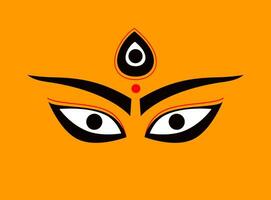 Lord Durga Bhavani eyes vector illustration.