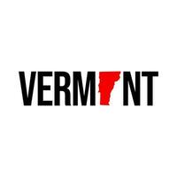 Vermont USA state map icon. vector