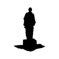 el estatua de sardar vallabh bhai patel en vector formar