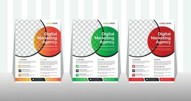 Corporate Business Flyer and brochure cover design layout background with three colors scheme, vector template in A4 size.