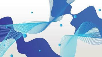 White and blue gradient dynamic fluid shapes abstract background vector