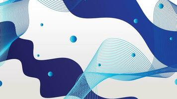 White and blue gradient dynamic fluid shapes abstract background vector