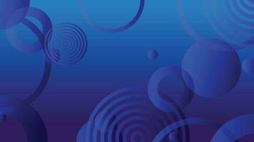 Blue abstract circle gradient modern graphic background vector