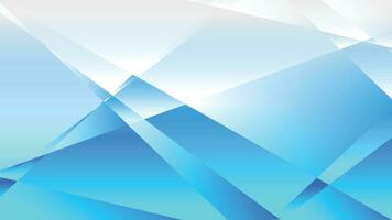 Blue and white gradient polygon abstract background vector