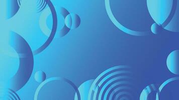 Blue abstract circle gradient modern graphic background vector