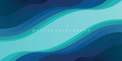 Abstract blue curve background. Modern blue vector background. Geometric background design