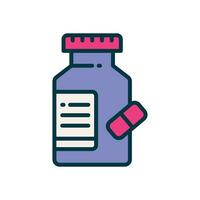 medicine filled color icon. vector icon for your website, mobile, presentation, and logo design.