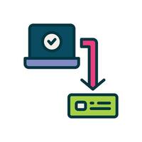 backup filled color icon. vector icon for your website, mobile, presentation, and logo design.