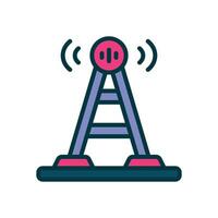 antenna filled color icon. vector icon for your website, mobile, presentation, and logo design.