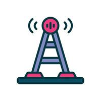 antenna filled color icon. vector icon for your website, mobile, presentation, and logo design.