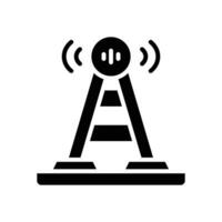 antenna glyph icon. vector icon for your website, mobile, presentation, and logo design.