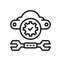 data setting line icon. vector icon for your website, mobile, presentation, and logo design.