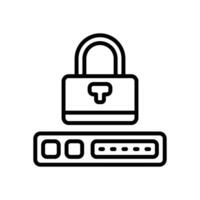 padlock line icon. vector icon for your website, mobile, presentation, and logo design.