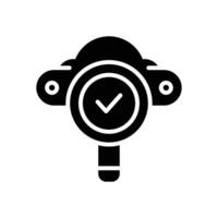 server analysis glyph icon. vector icon for your website, mobile, presentation, and logo design.