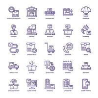 Product Management icon pack for your website design, logo, app, and user interface. Product Management icon basic line gradient design. Vector graphics illustration and editable stroke.