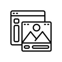 social post line icon. vector icon for your website, mobile, presentation, and logo design.