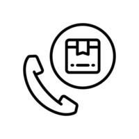 phone call line icon. vector icon for your website, mobile, presentation, and logo design.