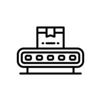 conveyor belt line icon. vector icon for your website, mobile, presentation, and logo design.