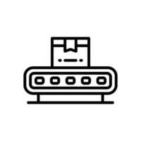 conveyor belt line icon. vector icon for your website, mobile, presentation, and logo design.