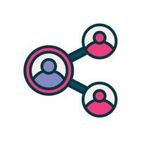 share filled color icon. vector icon for your website, mobile, presentation, and logo design.