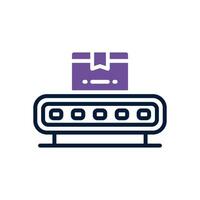 conveyor belt dual tone icon. vector icon for your website, mobile, presentation, and logo design.