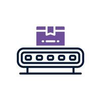conveyor belt dual tone icon. vector icon for your website, mobile, presentation, and logo design.