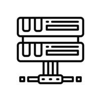 server line icon. vector icon for your website, mobile, presentation, and logo design.