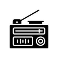 radio glyph icon. vector icon for your website, mobile, presentation, and logo design.