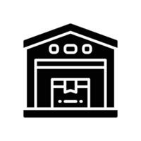 warehouse glyph icon. vector icon for your website, mobile, presentation, and logo design.