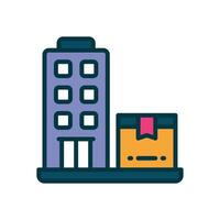 company filled color icon. vector icon for your website, mobile, presentation, and logo design.