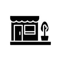 tienda glifo icono. vector icono para tu sitio web, móvil, presentación, y logo diseño.