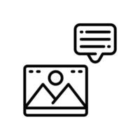 caption line icon. vector icon for your website, mobile, presentation, and logo design.