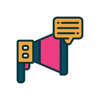 social marketing filled color icon. vector icon for your website, mobile, presentation, and logo design.