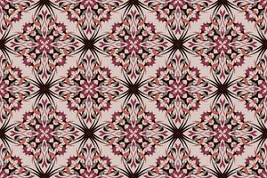 Fabric print seamless pattern with vintage ornament vector