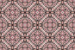 Fabric print seamless pattern with vintage ornament vector