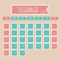 December 2024 monthly calendar design with thin font where week starts from sunday vector