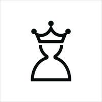 Outline man icon with crown. Vip style for gentleman and businessman for creative conferences and vector receptions