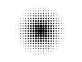 Halftone circles, halftone dot gradient vector