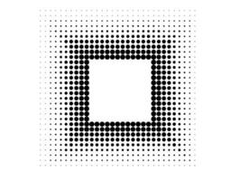 Halftone circles, halftone dot gradient vector