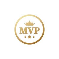 Mvp most valuable player medal reward vector