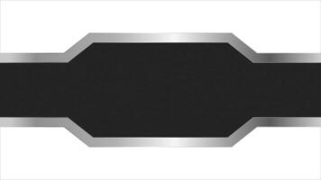 Chrome geometric black stripe background. Metallic silver pattern with industrial design for tech futuristic vector banner