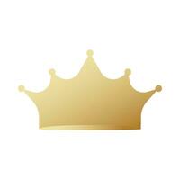 Gold silhouette crown vector illustration