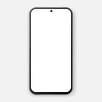 Mobile phone vector mockup. Blank smartphone isolated.