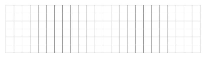 Geometric grid with squares background. Graphic blank white template with black lines for drafting and technical design with millimeter vector markings