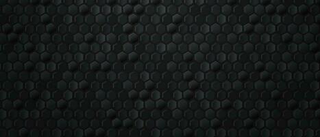 Dark background honeycomb carbon metal vector illustration