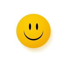 Smiley Vector happy face yellow emoji