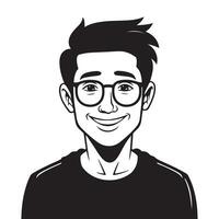 Geek Boy Vector illustration